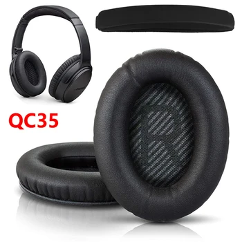 Substituição almofadas do Coxim Abafador de Protecções de Cabeça Para BOSE QC35 para QuietComfort 35 e 35 ii Fones de ouvido