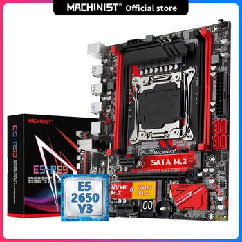Maquinista E5 RS9 placa-Mãe Kit Combo Com Xeon E5 2650 V3 Suporte a Processadores LGA 2011-3 CPU Memória DDR4