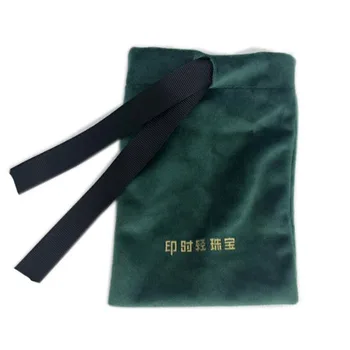 Veludo verde Sacos de Presente de 8x10cm (3x4inch) 10x12cm 13x17cm pack de 50 Cílios Maquiagem Jóias Bolsas