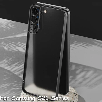 Ultra Fina, Soft Phone Case Para Samsung Galaxy S21 Ultra Plus S 21 FE Chapeamento Claro Capa Case Para Samsung SM-G998B Proteção