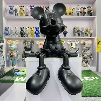 Mickey de Disney do Mickey Mouse Figura de Ação Multi Entregue Anime Cartoon Bonecas feitas à Mão o Modelo Decorativo Enfeite de Resina Banhado a Presentes