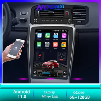 Para A Volvo S60, V60 2011 - 2020 Central Multimidia Android Auto Rádio Do Carro Carplay Sem Fio Autoradio Navi Multimédia Player Estéreo
