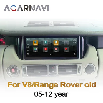 Android 12 128G Carplay Auto Rádio de Carro Para o V8 do Range Rover Unidade de Cabeça 2005-2012 Automóvel Leitor de DVD de Auto GPS de Navegação, Gravador de