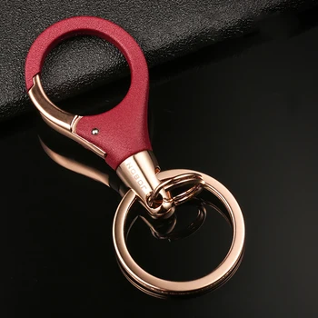 Porta-chaves da viatura Masculino e Feminino Par Chave da Cadeia de Cintura Suspensão Fivela de Aço Inoxidável do Anel de Chave de Anel Duplo de Presente
