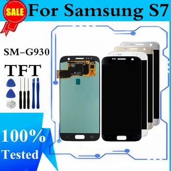 LCD Para Samsung S7 G930 G930F Display LCD de Painel de Toque do conjunto do Digitador Para SAMSUNG S7 G930F Apresentar Peça de Substituição