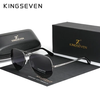 KINGSEVEN Marca os Homens de Alumínio Óculos de sol 2022 Novo Polarizada UV400 Espelho Masculina Óculos de Sol das Mulheres Para os Homens Oculos de sol 7735