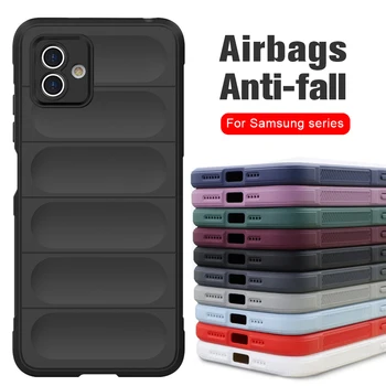 Airbags Anti-queda Shell Para Samsung Galaxy A04e A04s A04 Moda de Luxo Telefone de Volta Capa Protetora de absorção de Choque