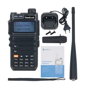 HamGeek HG685 15W VHF UHF Rádio Walkie-Talkie 136-174Mhz 400-470Mhz Transceptor Portátil 128CH