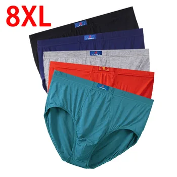 5Pcs 8XL-XL Modal Plus Tamanho Oversize Mens Underwear Breve Mens Cuecas Homens de Shorts de Underwear Homens de Cueca Conforto Underwear Masculino