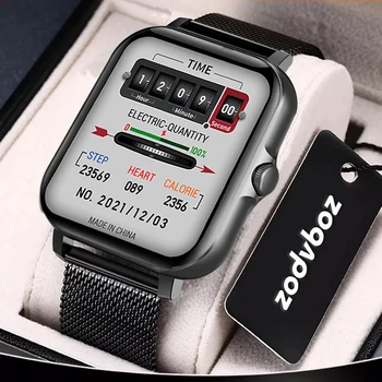 2022 Novo Bluetooth Atender uma Chamada Smart Watch, Homens Cheios de Toque de Discagem de Chamada de Fitness Tracker IP67 Impermeável Smart Watch Homens Mulheres +Caixa