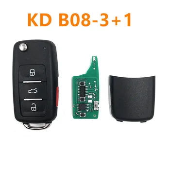 universal 4 botão remoto tecla para keydiy B08-3+1 para KD300 e KD900 para produzir qualquer modelo remoto