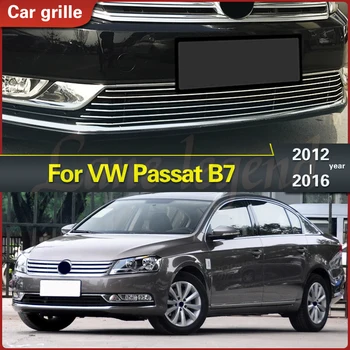 A Volkswagen VW Passat B7 2012-2016 Frente em Aço Inoxidável Inferior, Grill Grelha de Capa Guarnições de Montar Corrida Grill Grelha de Carro