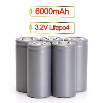 Alta Potência recarregável 3.2 v 6ah 32650 32700 lifepo4 vida da bateria de célula de 6000mah solar bateria