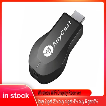 Anycast M4 2,4 G/5G 4K Miracast Qualquer Elenco sem Fio Receptor de TV Dongle 1080P Ecrã compatível com HDMI Para DLNA Miracast