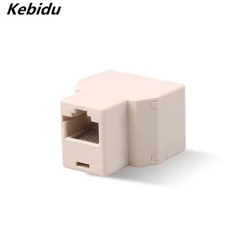 kebidu Divisor de Adaptador P15 RJ45 Adaptador separador de 1 a 2 de Dupla Porta Fêmea CAT5/6 LAN Ethernet Sockt Conexões de Rede