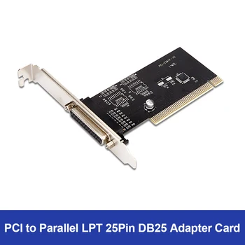 VODOOL PCI Placa de Adaptador de PCI para Paralela LPT 25Pin DB25 da Impressora Porta de Controlador de Placa de Expansão para a área de Trabalho do Computador Acessórios