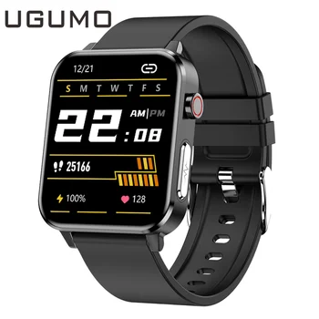 UGUMO 1,7 polegadas Smart Watch Homens Mulheres Taxa de Coração Monitor de Pressão Arterial PPG ECG Temperatura de Fitness Bracelete de Esportes do Smartwatch