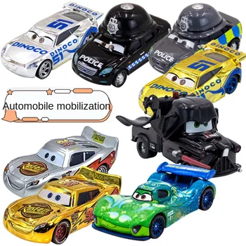 1:55 Disney Pixar Cars 1 Metal Fundido Brinquedo Do Carro Do Relâmpago McQueen Jackson Tempestade Fundido Veículo Liga De Menino Criança Brinquedos De Presente De Natal