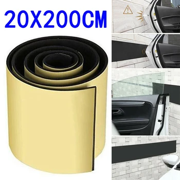 200x20cm Porta do Carro Protetor de Garagem Borracha de Parede Protetor de Segurança Adesivo Anti Colisão Porta Protetora do Adesivo