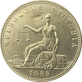 1860 Austrália 1/2 Centavo da MOEDA CÓPIA 27,5 MM