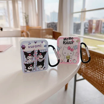 Bonito Desenho Animado Japonês Hello Kitty Kuromi Fone De Ouvido Soft Case Para Apple Airpods 1 2 Pro 3 De Carregamento Sem Fio Fone De Ouvido Tampa Da Caixa De