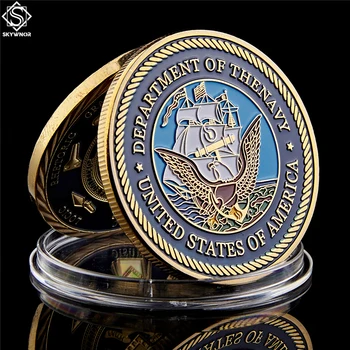EUA Militar Departamento da Marinha Grande Selo Americano de Ouro Desafio Coleção de Moedas Washington, D. C