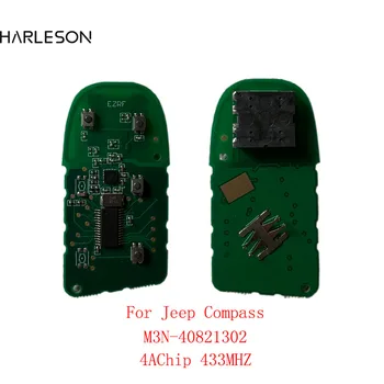 2/3/4/5 Botões Smart Chave de Controle Remoto 433mhz 4A Chip Sem SIP22 Lâmina para Jeep Compass M3N-40821302