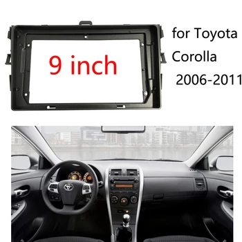De 9 polegadas Para Toyota Corolla 2009-2013 Android GPS Navi multimídia Moldura do Painel Kit Para венчик Тойоты Guarnição Moldura Fáscias