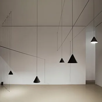 Várias Linhas de Luzes Pingente DIY Hanging Lamp Forma de Cone de Iluminação Decoração do Quarto Luminárias Nórdicos Cozinha Luzes do Quarto