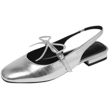 2022 Nova Primavera Arco-nó Mulheres Plana Sapatos de Salto Raso Mary Jane Sapatilhas da Moda Macio Casual, Mocassins e Slip-On Mulheres Sapatos