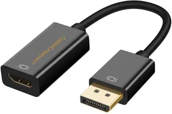 Active DisplayPort para HDMI,4K@30Hz DP para HDMI Adaptador,Suporte 4Kx2K & 3D formatos de Áudio/Vídeo através de HDMI (Eyefinity Multi-Screen)