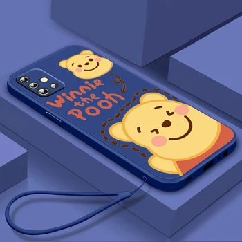 Winnie the Pooh Engraçado Telefone Case Para Samsung Galaxy A73 A53 A33 A52 A22 A32 A71 A51 A21S A03S A50 4G 5G Líquido de Cobertura do cabo Fundas