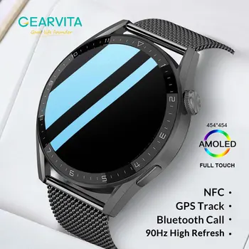 2022New Smart Watch Máximo de 3 Track GPS NFC 450*450 AMOLED Para Huawei Chamada Bluetooth IP68 Wirelss de Carregamento de Esportes do Smartwatch