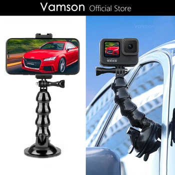 Vamson de Vidro com ventosa para Gopro Hero 10 Acessórios de Suporte do Carro para Ir Pro 10 9 8 7 Insta360 Dji Mini Câmera de Acção para o Telefone