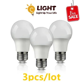 Promoção Lâmpada LED A60 9W E27 B22 AC220V-240V 6000K 3000K 4000K 25000 Horas de Vida útil para o Interior (Home Office Iluminação