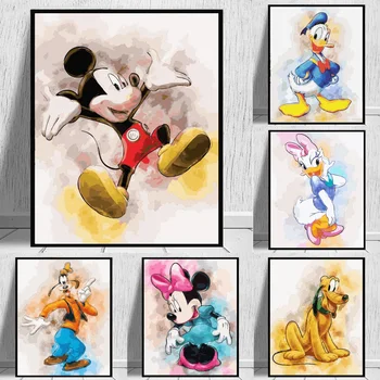 Disney Diamante Pintura Kit de desenho animado Mickey Mouse, Pato Donald Arte 5D DIY Hobby o Bordado Cheio de Broca Mosaico de Presente a Decoração Home