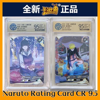 Novo Kayou Naruto Cartão de CR Anime, Hyuga Hinata CR Cartão de Uzumaki Naruto CR Cartão CCG 9.5 Pontos, classificação Cartão de Menino Coleção de Cartão de brinquedos