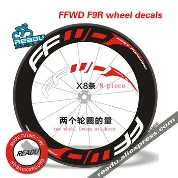 Quente ao ar livre Bicicleta Adesivo FFWD F9R estrada roda de Bicicleta Grupo adesivos Adequados para 80/88 leve de duas rodas decalques adesivo da bicicleta
