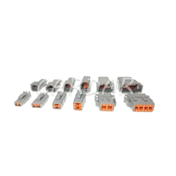 1 Conjunto de Deutsch DTM Impermeável Fio Kit de Conector DTM06-2/3/4/6/8/12S DTM04-2/3/4/6/8/12P Automotiva Selada Plugue com pinos
