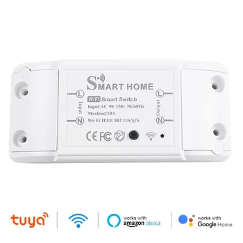 Casa inteligente Tuya wi-Fi Mudar DIY Inteligente Interruptor de Luz, Automação residencial, Controle Remoto Interruptor do Relé de Vida Inteligente com Alexa Inicial do Google