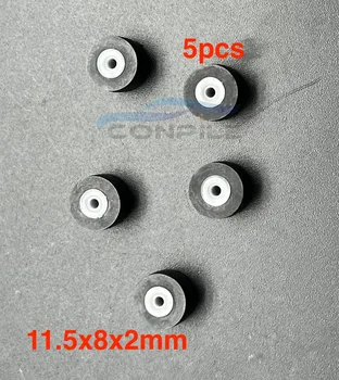 5pcs 11.5mmx8x2 polia de correia de borracha de áudio pressão gravador cassete deck roda de tração para o gravador Estéreo leitor de