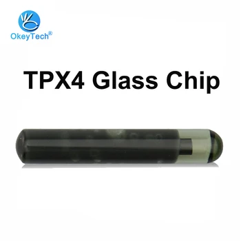 OkeyTech TPX4 Vidro Transponder Chip em Branco para JMA TPX4 Clone ID46 Pode Substituir TPX3 Auto Chave do Carro Copy Cloner Chip Frete Grátis