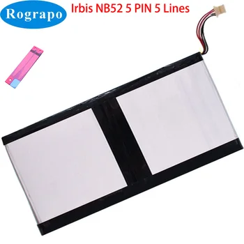 Novo 3.8 V 10000mAh Para Irbis NB52 Notebook Laptop Bateria PINO 5 5 Plugue do Fio