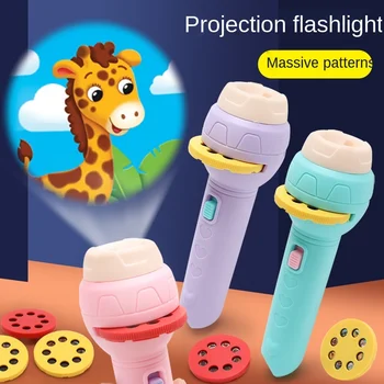 Lanterna Brinquedo da Tocha do Projetor com Lâmpada de Educação infantil Brinquedo para a Criança, Feriado de Aniversário de Presente de Natal para o Bebê Show de Mágica para Crianças