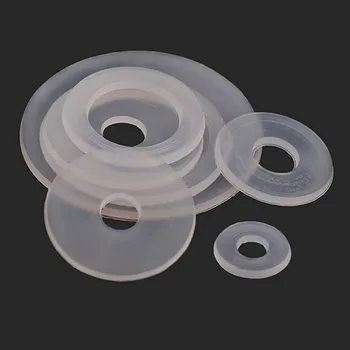 Nylon Transparente De Plástico Liso Junta Transparente Isolante Arruela Plana