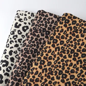 100*150cm Novo Outono Inverno Idílico Pequena estampa de Leopardo Tecido de Algodão, fazendo Roupas de criança Roupas de Boneca de pano