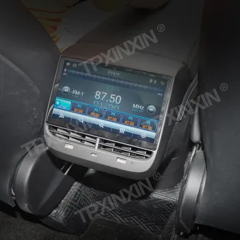 Android Para o Tesla Model 3/Y/S/X Carro Monitor Encosto de cabeça do banco Traseiro do Automóvel Bluetooth AirPlay Leitor Multimédia IPS Tela de Toque