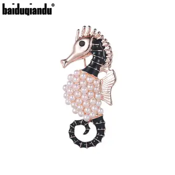 baiduqiandu Nova Marca a Chegada do Cavalo de Mar de Pinos Broche Fashion Dress Deco Acessórios de Jóias