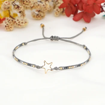 Shinus Estrelas Bracelete Para As Mulheres Boho Miyuki Pulseiras Jóias Boêmio Amizade Jóia De Presente Para A Menina Atacado Pulseras