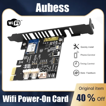 AUBESS PCIE 1X 16X Tuya wi-FI Smart Switch do Botão de Alimentação botão de Reset do Computador de Controle Remoto Com Alexa Google Interruptor de Cartão